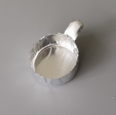 Round Micro Aluminum Weighing Boat with Handle