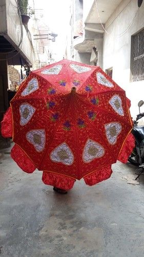 Red Designer Promotional Umbrella