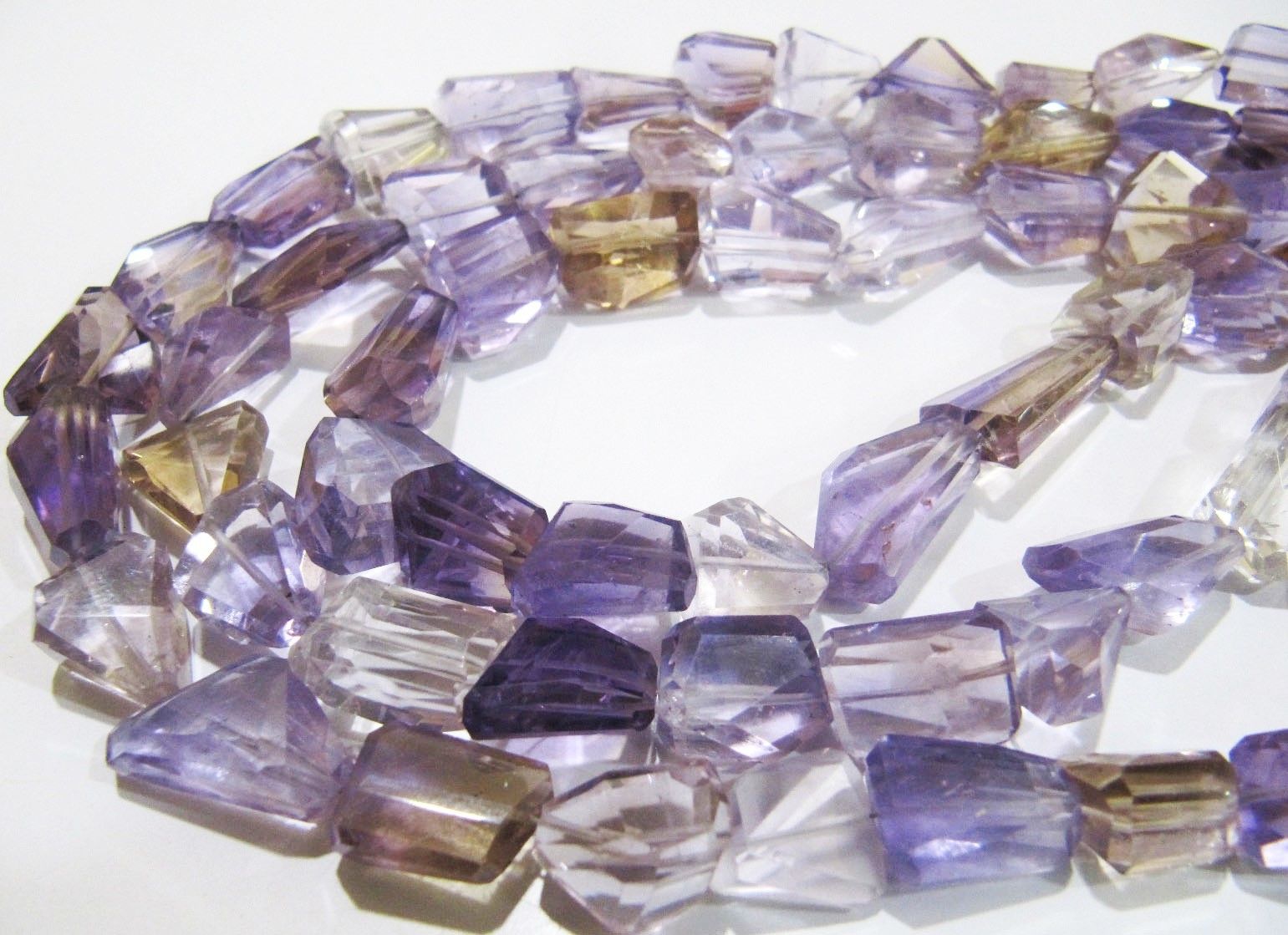 ON SALE Natural Ametrine Irregular Nugget Shape Laser Cut