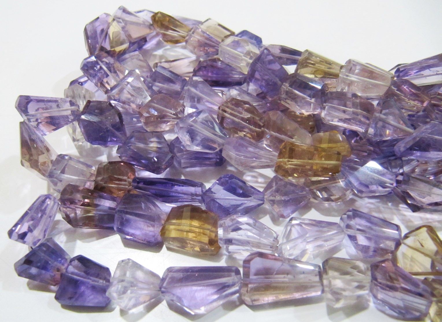 ON SALE Natural Ametrine Irregular Nugget Shape Laser Cut