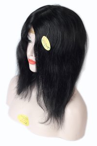 hair wig remy human hair 100% front lace women wig