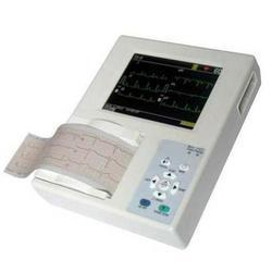 ECG Machine 3 Channel - ABS Plastic 20x15x10 cm 3 Channels LCD Display | Lithium Rechargeable Battery Thermal Printing Automatic Analysis Pacemaker Detection
