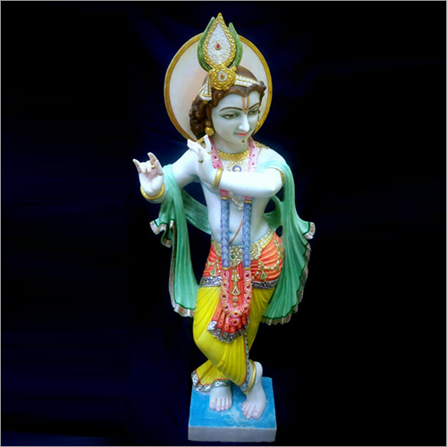 White Marble Krishna Statue
