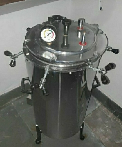 Autoclave Double Drum - Stainless Steel, 800mm x 600mm x 1200mm | 100 Liters Capacity, 1.05 Bar Pressure, 121Â°C Temperature, Digital Control System