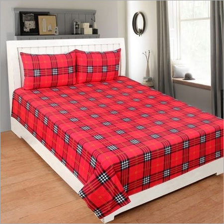 Casement Cotton Double Bed Sheet Length: 90 Inch (In)