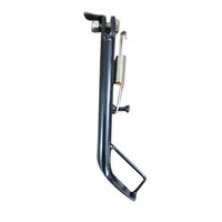 Two Wheeler Side Stand - Stainless Steel, Black Color, Polished Finish | Single Side Stand, Corrosion Resistant, High Efficiency