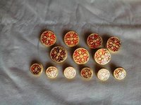 Logo Button For Wedding Sherwani - Metal, Round, Snap Button | Elegant Plated Design With Unique Flatback Style For Enhanced Visual Appeal