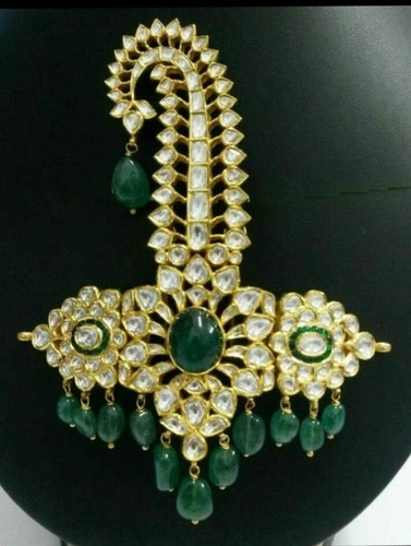 Safa Accessories For Groom - Metalic | Polished Finish, Customized Color, Ideal for Wedding Use, Perfect for Safa Wear