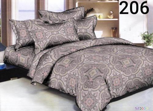Silver Cotton Double Bed Sheet - Polyester King Size 100 Inch Length | Elegant Design for Ultimate Comfort and Style