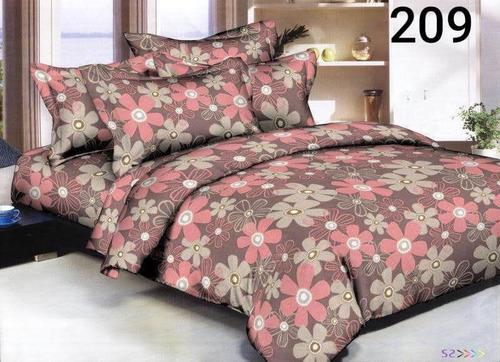 Avnoor Thick Glace Cotton Double Bed Sheet 90 X 100 Inches with 2 Pillow Cover - Polyester Material, King Size, Length 100 Inches | Soft Touch, Luxurious Comfort