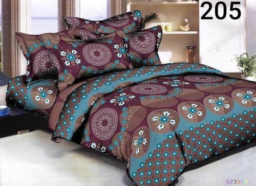 Avnoor Thick Glace Cotton Double Bed Sheet 90 X 100 Inches with 2 Pillow Cover - Polyester Material, King Size | Extra Comfort and Stylish Design