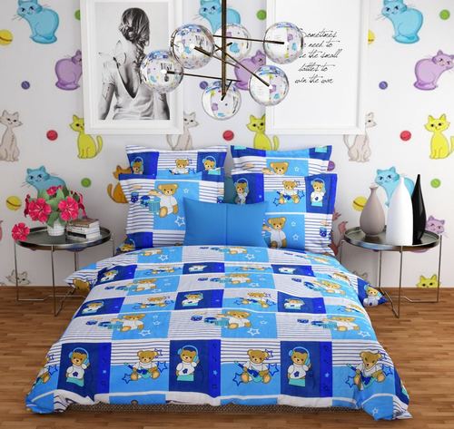 3D Polyester Double Bedsheets (PV)
