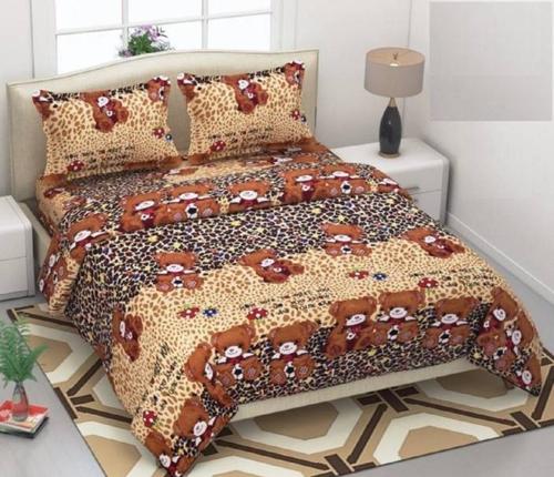 3D Polyester Double Bedsheets (PV)
