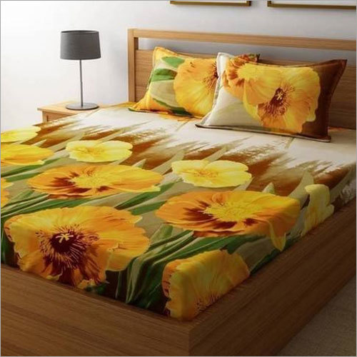 Lemry Double Bedsheet - 90 Inch Length, Queen Size | Soft Polyester Material, Elegant Design for Ultimate Comfort and Style