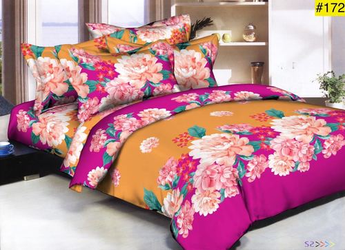 Lemry Double Bedsheet - Polyester Material, Queen Size 90x90 inches | Soft Texture, Elegant Design, Ideal for Comfortable Sleep