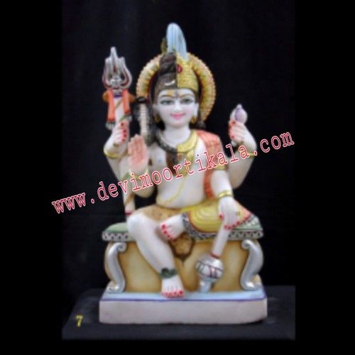 White Marble Shiva Statue