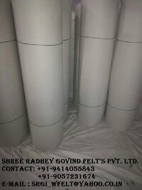 Pure white felt