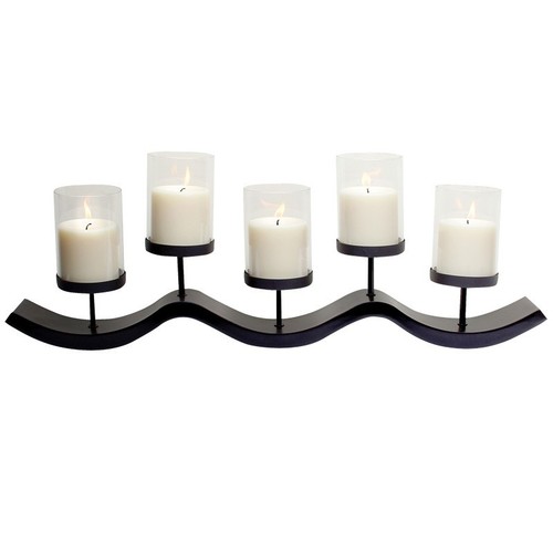 Iron Candle Holders - Handmade Metal Candle Holder, Coated Iron Finish, Decorative Piece For Birthday Gifts, Business Gifts, Holiday Decor