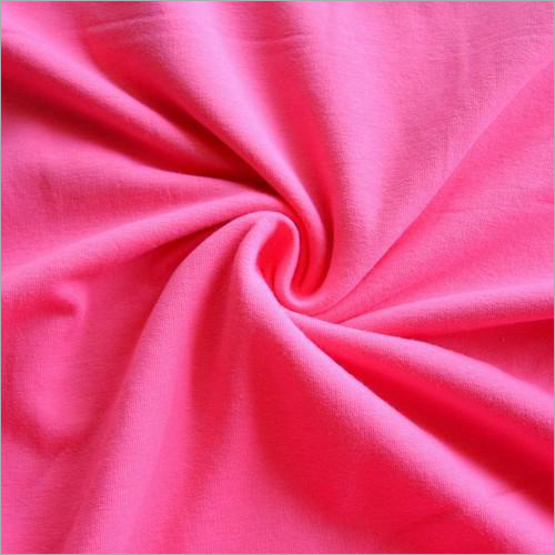 Pink Color Cotton Lycra Fabric