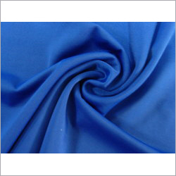 Plain Blue Cotton Lycra Fabric