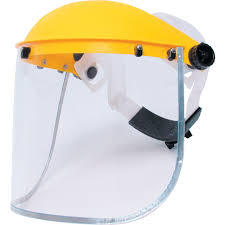 Helmet with face shield