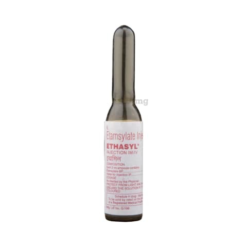 Ethamsylate Injection Ingredients: Etamsylate 
Available Strength : 250 Mg/2Ml