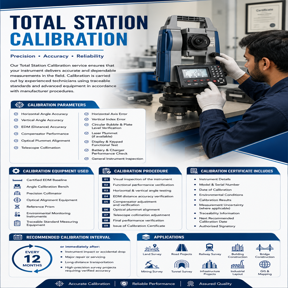 Sokkia Total Station Calibration Service - Color: Often Green