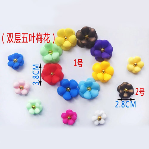 Plastic Shoes Flower Clips