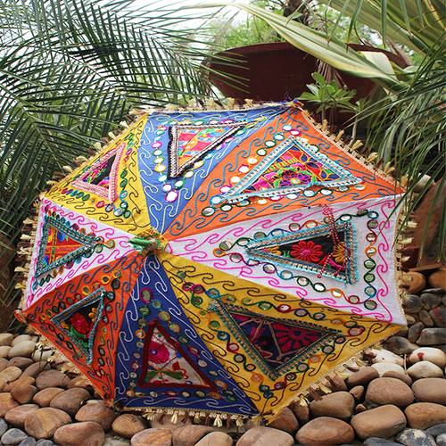 Multi-Color Rajasthani Handicraft Umbrella