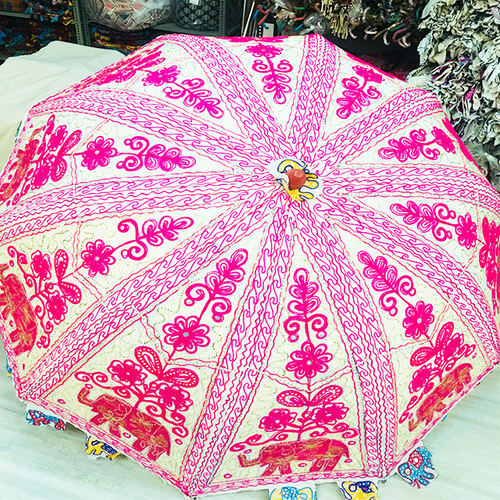Multi-Color Sun Umbrella Cotton Beach Garden