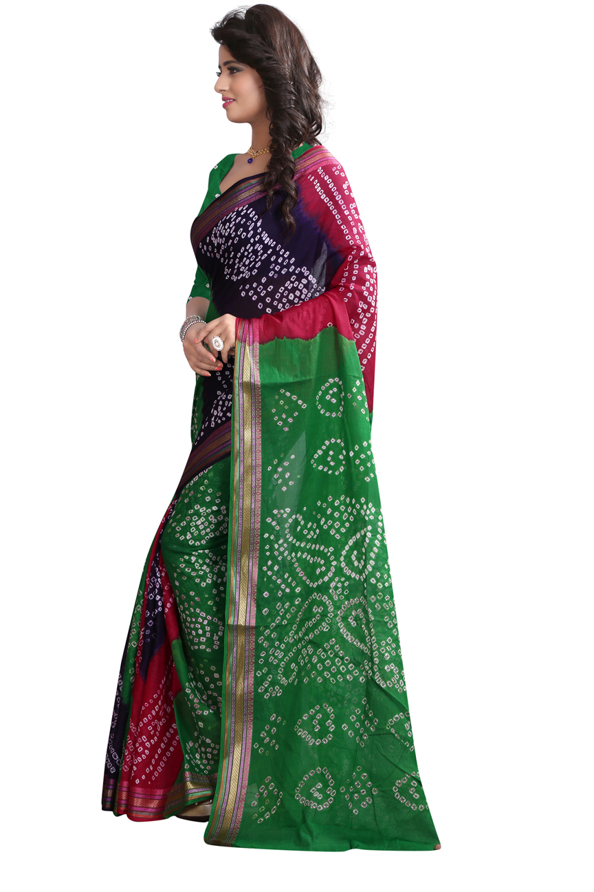 Fancy Designer Bandhani Printed Saree