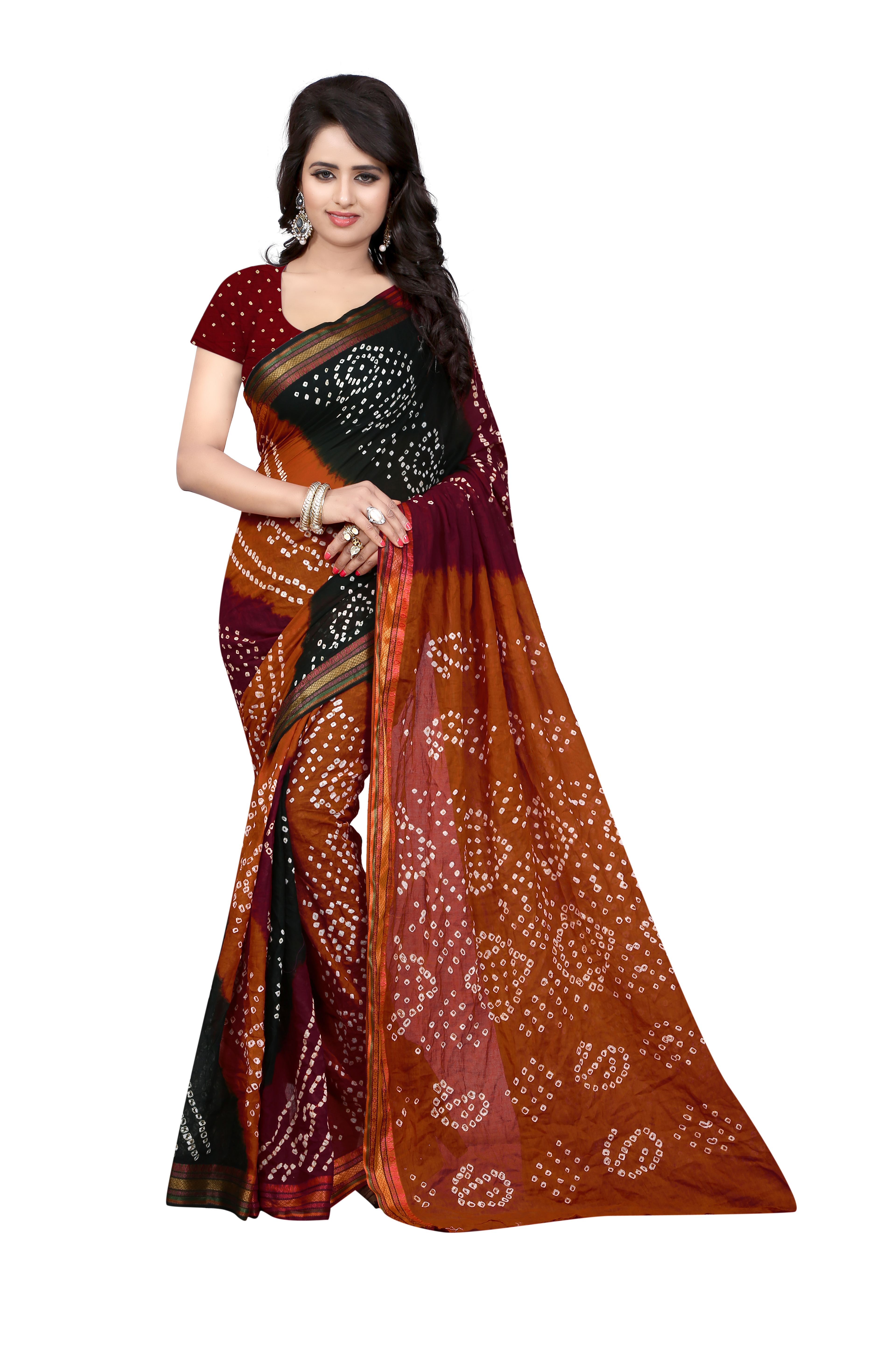 Fancy Designer Bandhani Printed Saree