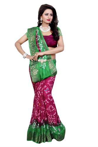Bandhani Silk Saree