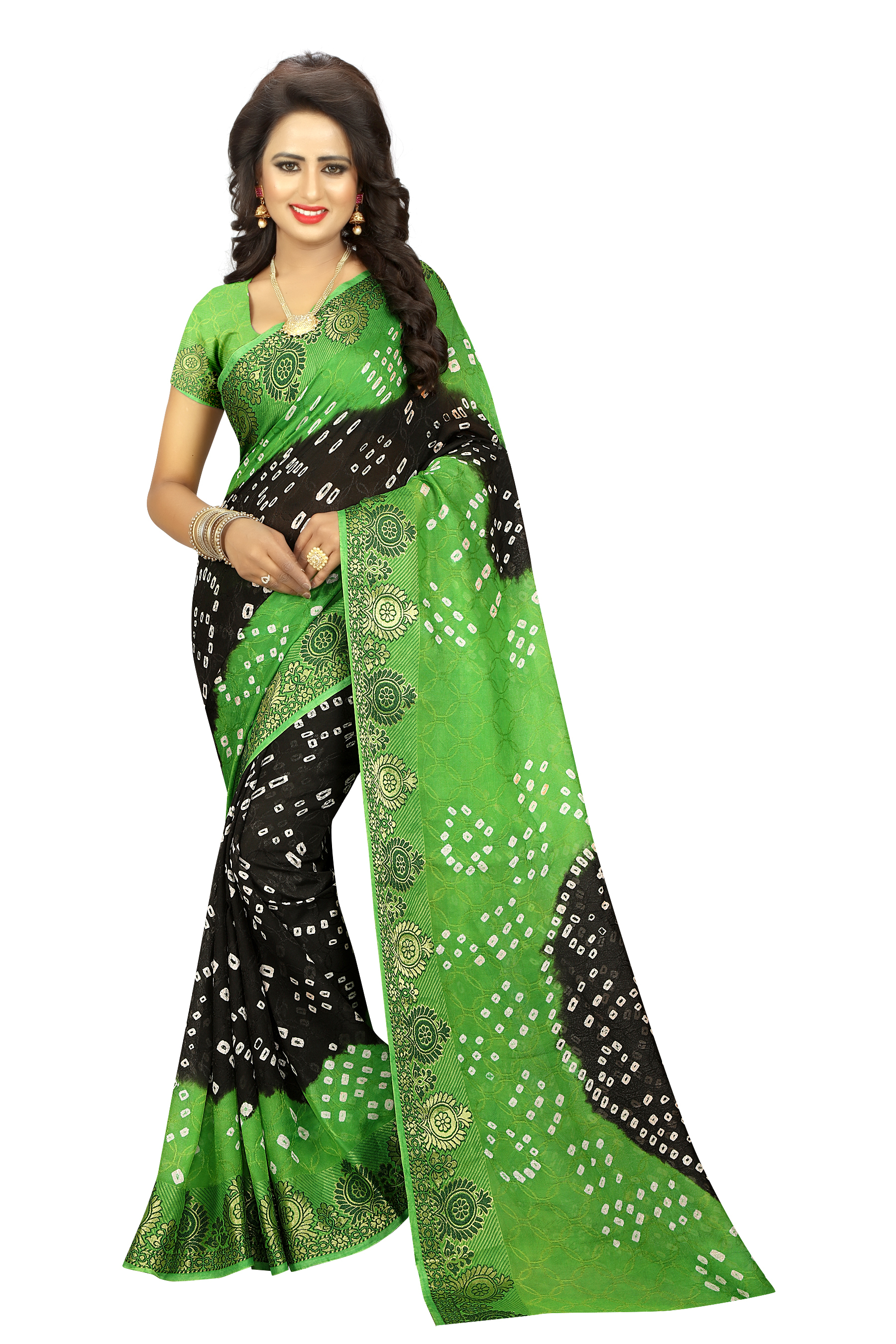 Bandhani Silk Saree