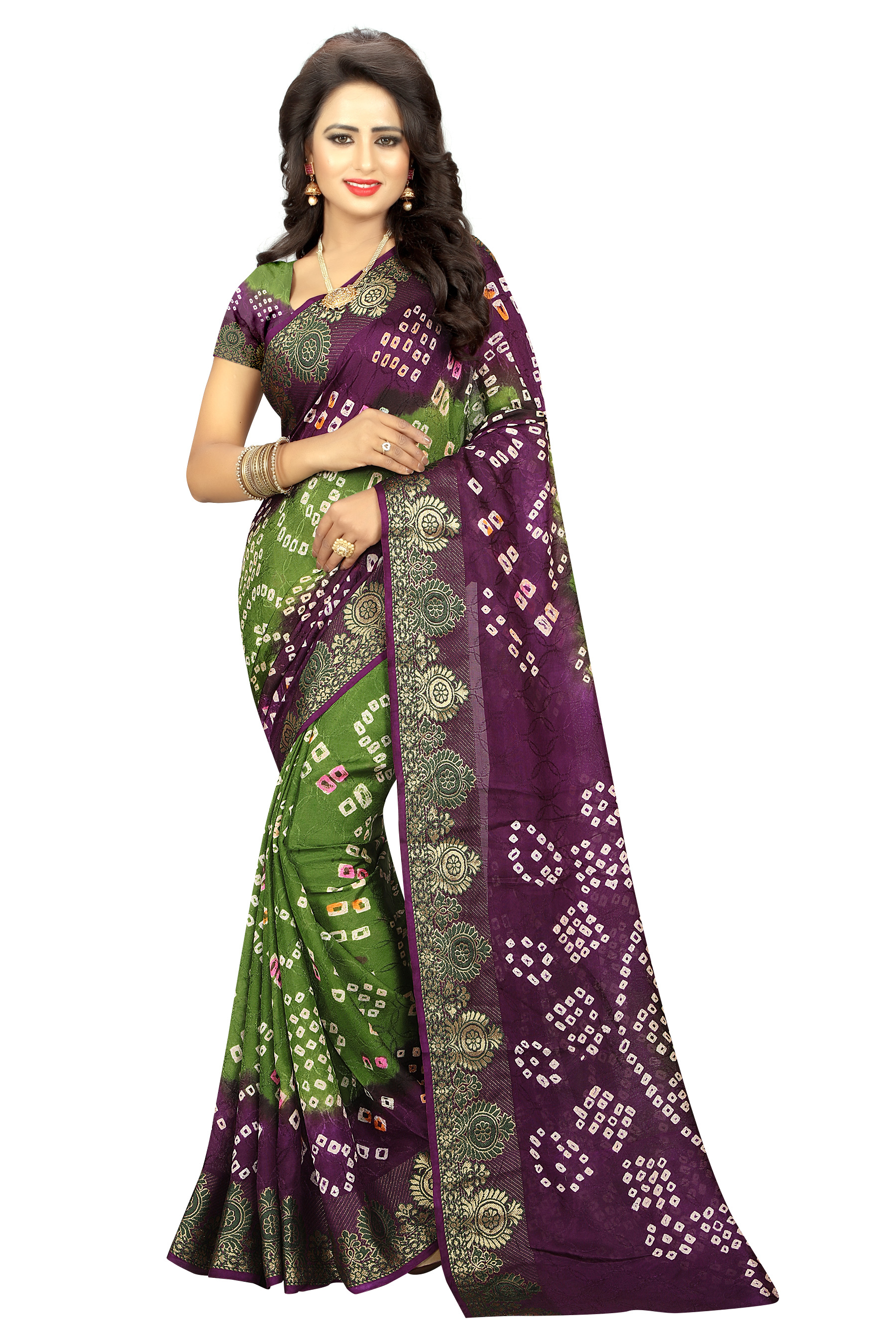 Bandhani Silk Saree