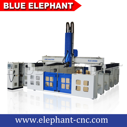 Vacuum Cleaning System 3050 China Styrofoam Foam Mold Cutting Machine 4 Axis Atc Cnc Router For Wood Mold Making