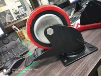 Powder Coated Industrial Casters Round Wheel