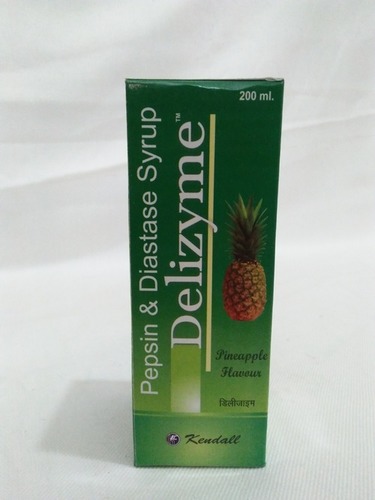 Delizyme SyrupSalt - 200ml Liquid, 400mg Magaldrat + 20mg Simethicone, Diastase + Pepsin Blend