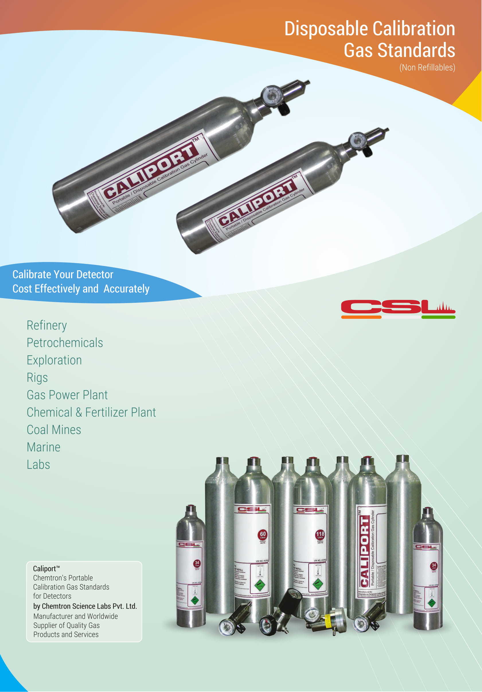 Calibration Gas Cylinders Manufacturer,Supplier,Exporter,Maharashtra