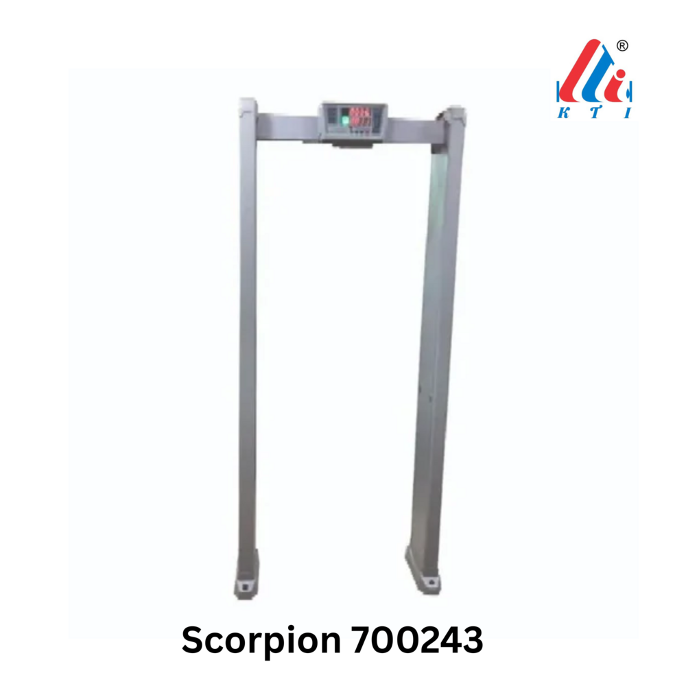 Walk Through Metal Detector - PVC, Three Zone Detection System | Auto Set, Adjustable Sensitivity, LED Light Bars