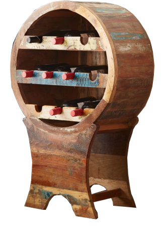 Reclaimed Wine Bar Length: Standard Centimeter (Cm)