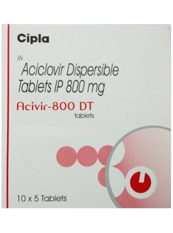 Aciclovir dispersible tablets 800mg