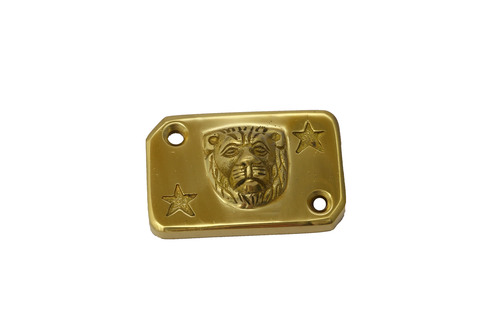 Brass Lion Design Disk Cap For Royal Enfield By UNITED GRAPHIX