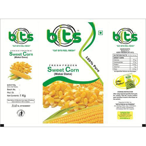 Frozen Sweet Corn Packaging Pouch By ASHOKA LAMINATES