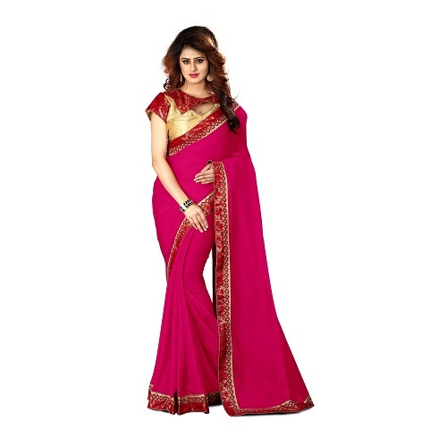 New Women wear Chiffon Saree