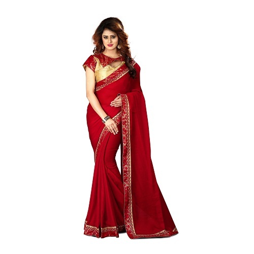 New Women wear Chiffon Saree