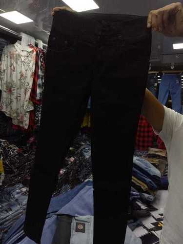 Ladies Jeans - Denim Material, Waist Size 28-40, Black Color | Breathable, Washable, Multi-Season Wear