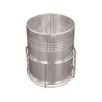 Stainless Steel Dustbin Holder - 8.5 Inch Length, 15 Cm Width | Chrome Plated, Corrosion & Rust Proof Coating, Elegant Mesh Design For Home & Office
