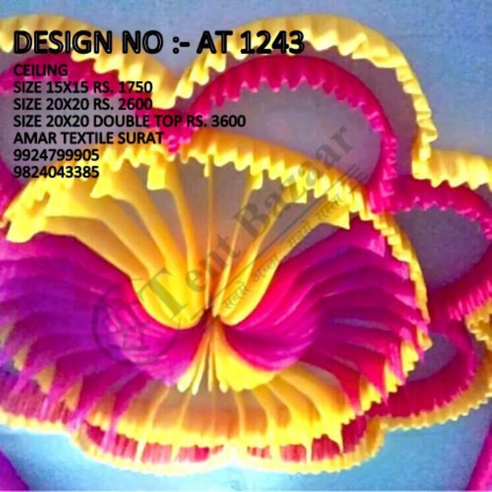 Multicolored Tent ceiling draping