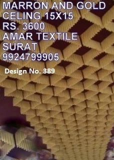 Ceiling tent fabric